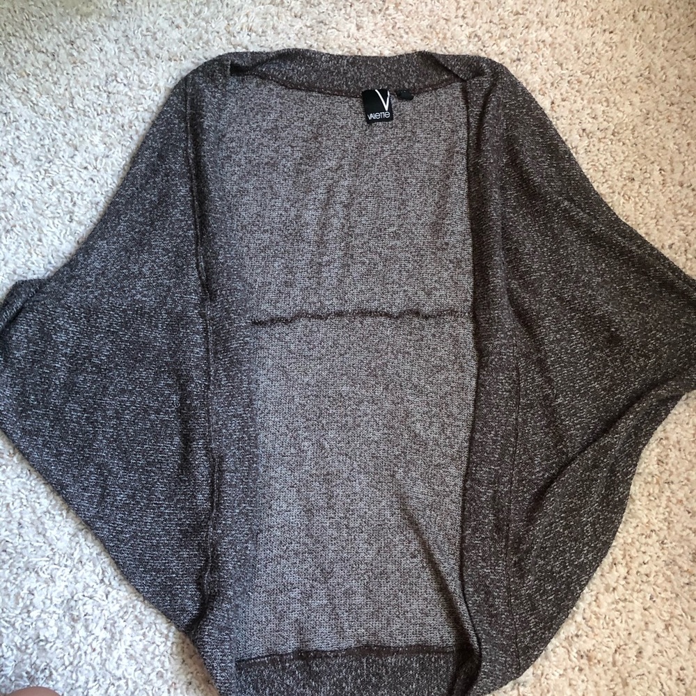 Light Brown and white cardigan